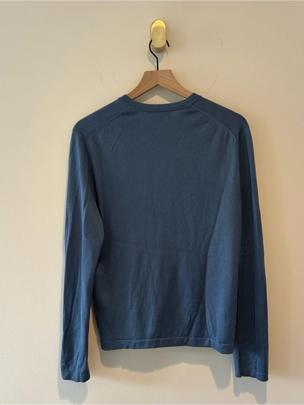 Banana Republic Men's V-Neck Sweater Silk Cashmere Blue